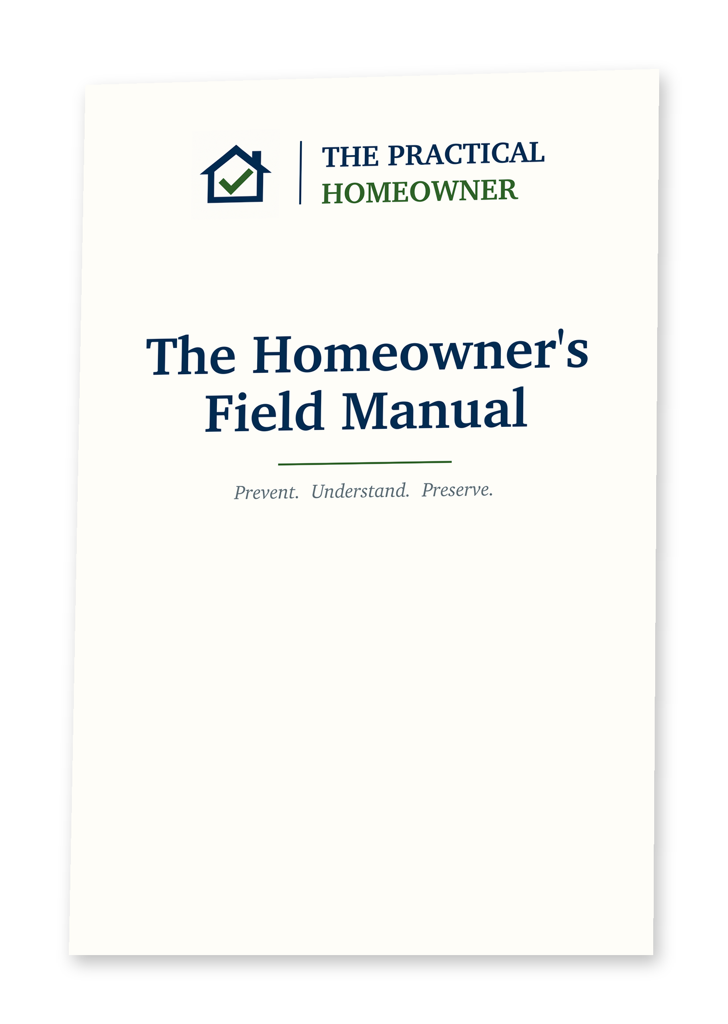 The Homeowner's Field Manual cover